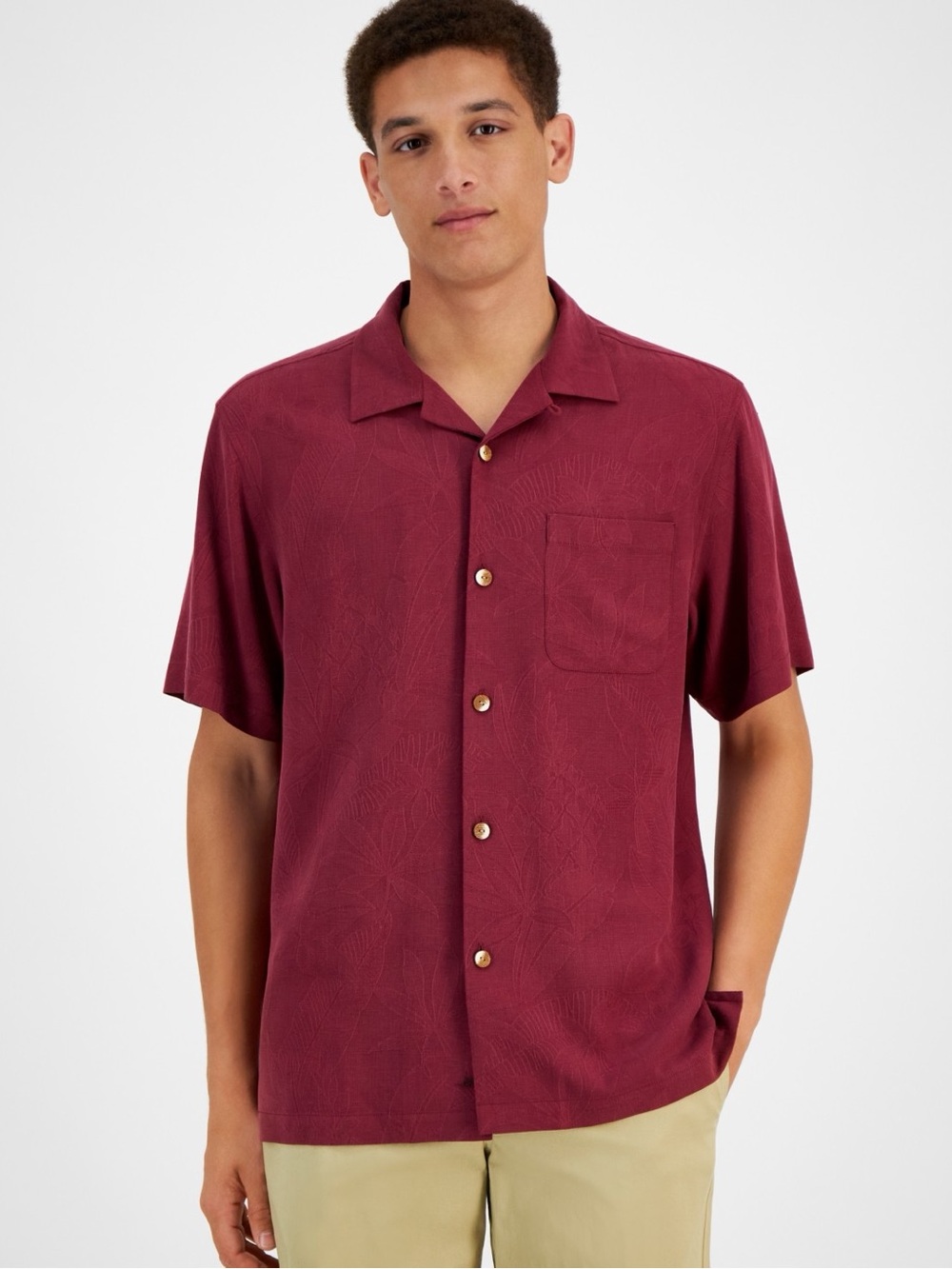 Tommy Bahama Men's Al Fresco Tropics Silk Short-Sleeve Shirt